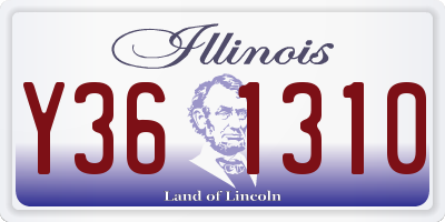 IL license plate Y361310