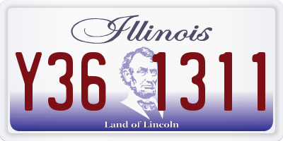 IL license plate Y361311