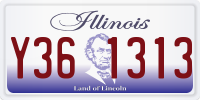 IL license plate Y361313