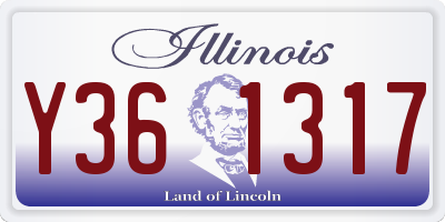 IL license plate Y361317