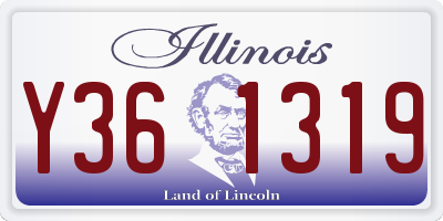 IL license plate Y361319