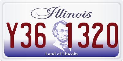 IL license plate Y361320