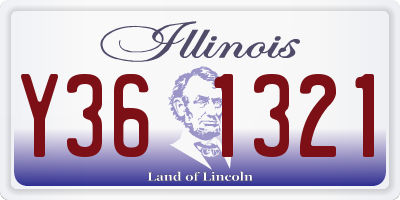 IL license plate Y361321