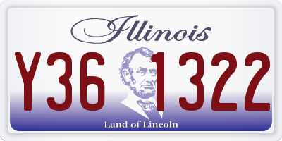 IL license plate Y361322