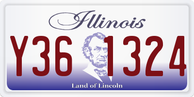 IL license plate Y361324