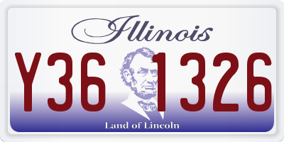 IL license plate Y361326