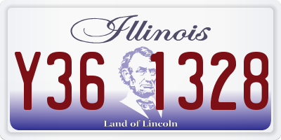 IL license plate Y361328