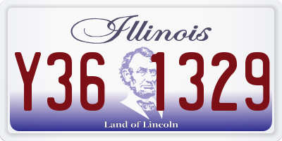 IL license plate Y361329