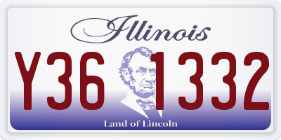 IL license plate Y361332