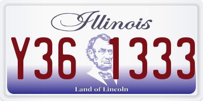 IL license plate Y361333