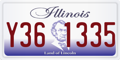 IL license plate Y361335
