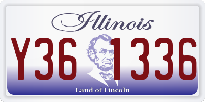 IL license plate Y361336