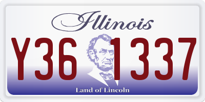 IL license plate Y361337