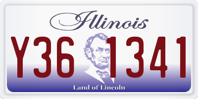 IL license plate Y361341