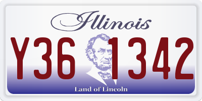 IL license plate Y361342