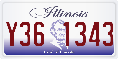 IL license plate Y361343