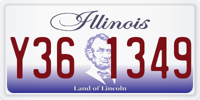 IL license plate Y361349