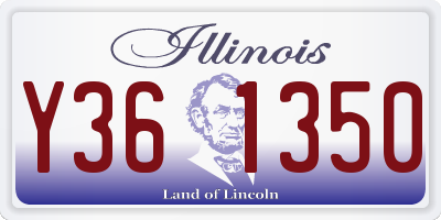 IL license plate Y361350
