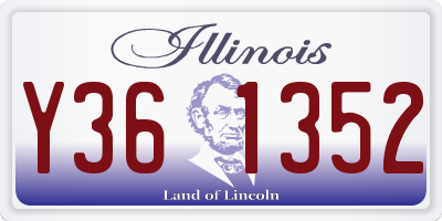 IL license plate Y361352