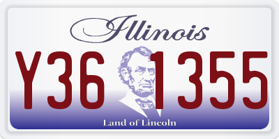 IL license plate Y361355