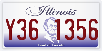 IL license plate Y361356