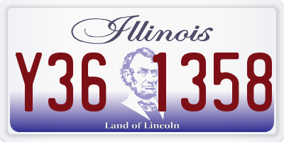 IL license plate Y361358