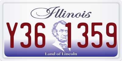 IL license plate Y361359