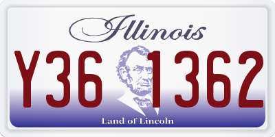 IL license plate Y361362