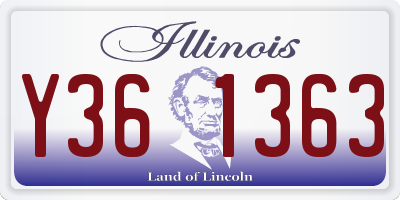 IL license plate Y361363