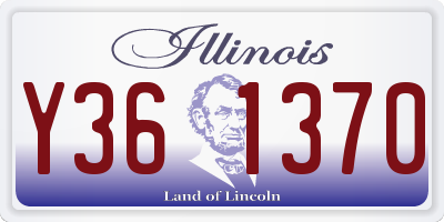 IL license plate Y361370