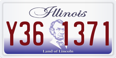 IL license plate Y361371