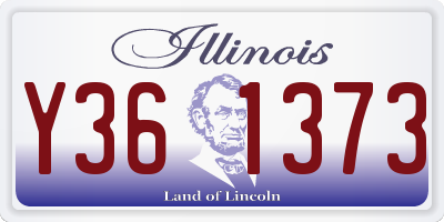 IL license plate Y361373