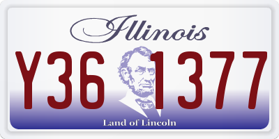 IL license plate Y361377