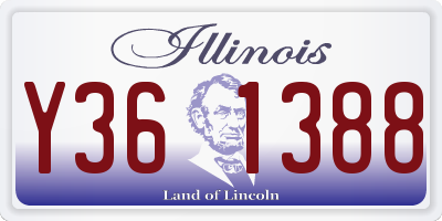 IL license plate Y361388