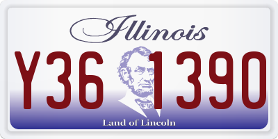 IL license plate Y361390