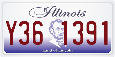 IL license plate Y361391