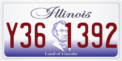 IL license plate Y361392