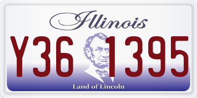 IL license plate Y361395