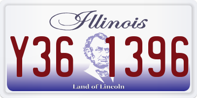 IL license plate Y361396