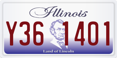 IL license plate Y361401