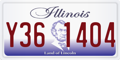 IL license plate Y361404