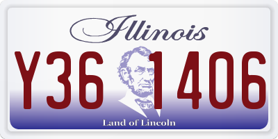 IL license plate Y361406