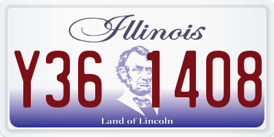 IL license plate Y361408