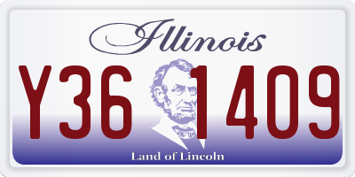 IL license plate Y361409