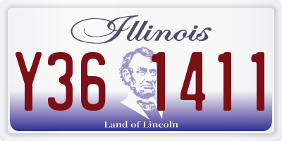 IL license plate Y361411