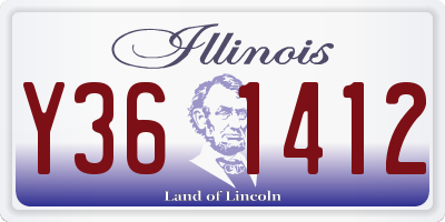 IL license plate Y361412
