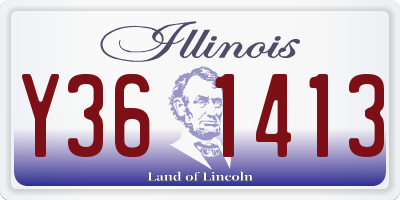 IL license plate Y361413
