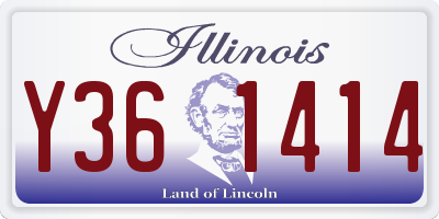 IL license plate Y361414