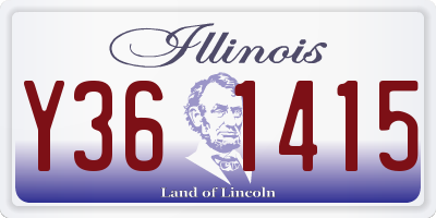 IL license plate Y361415