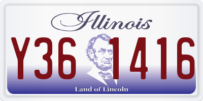 IL license plate Y361416